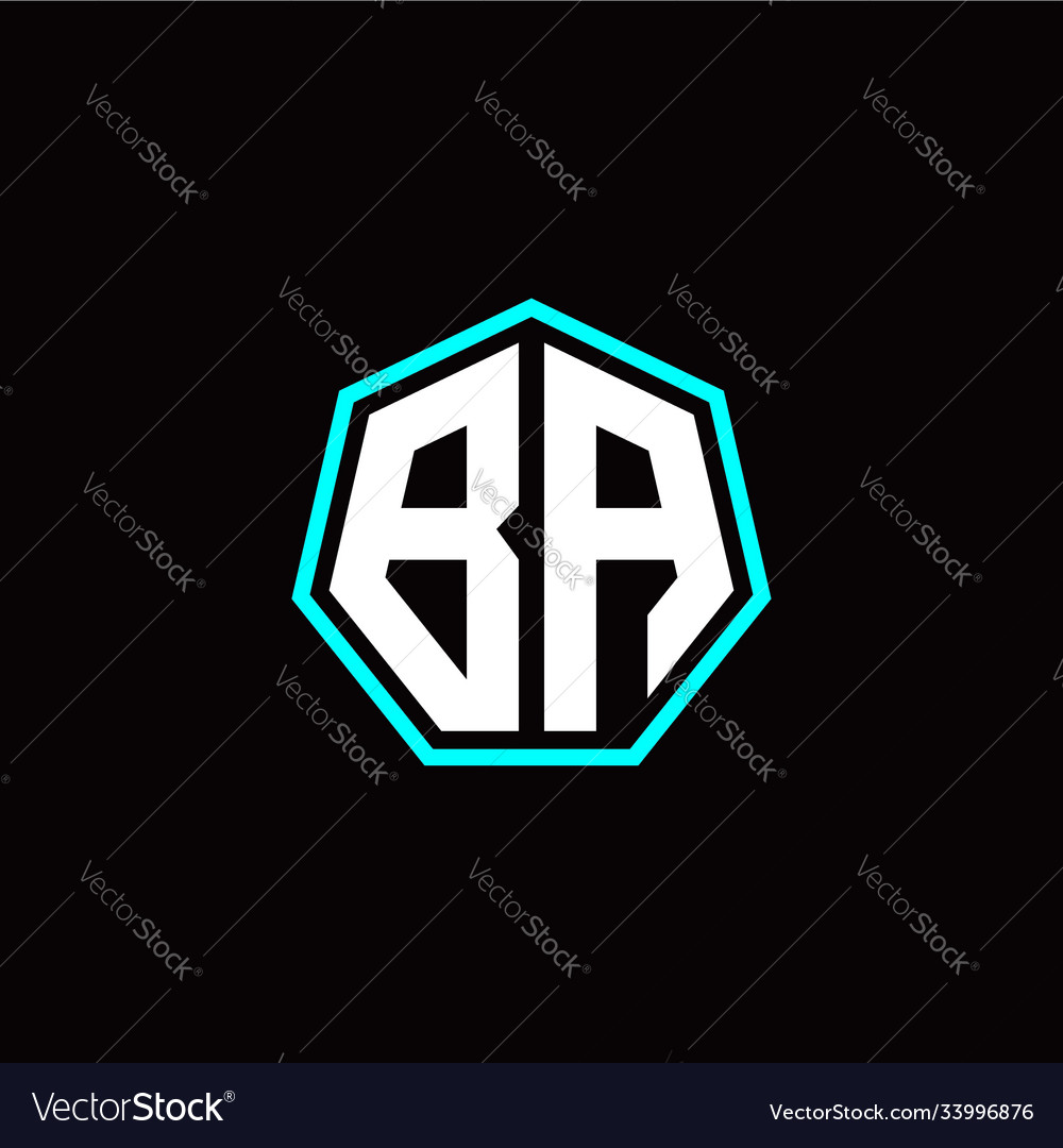B a initials modern polygon logo template vector image B a initials modern polygon logo template