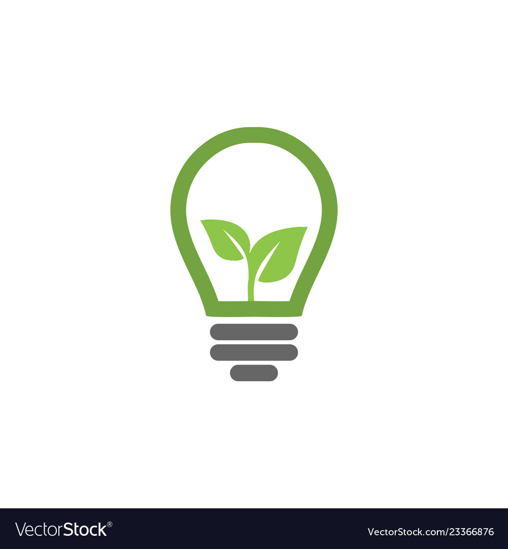 Light bulb lamp graphic icon design template Vector Image