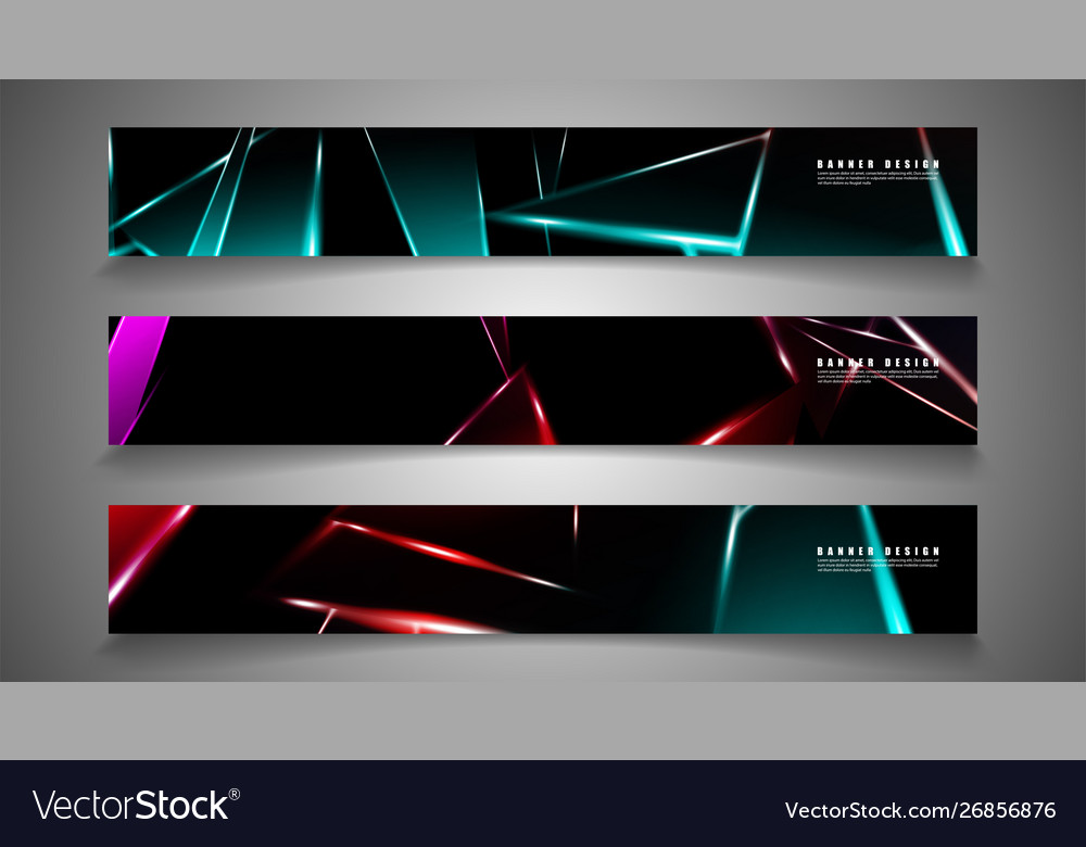 Minimal banner design triangular shape vector image Minimal banner design triangular shape