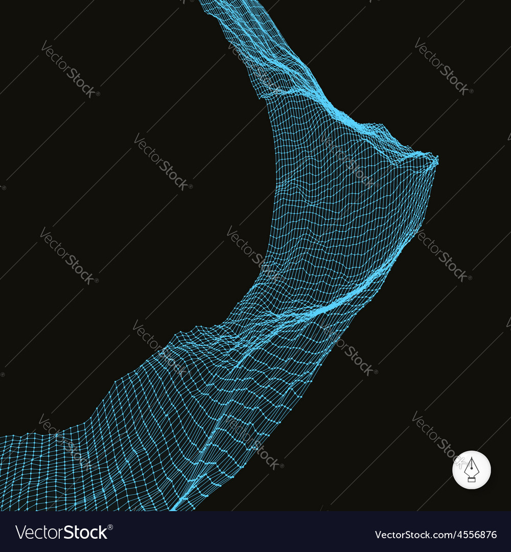 Network abstract background 3d technology
