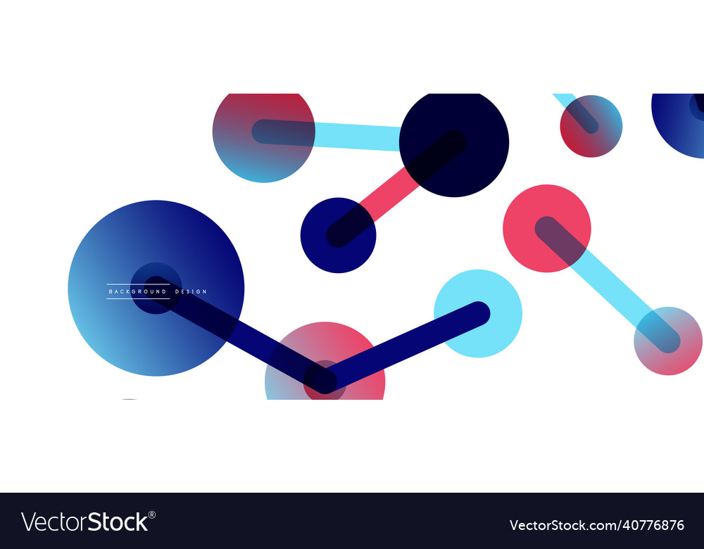 Network concept abstract background dots vector image Network concept abstract background dots