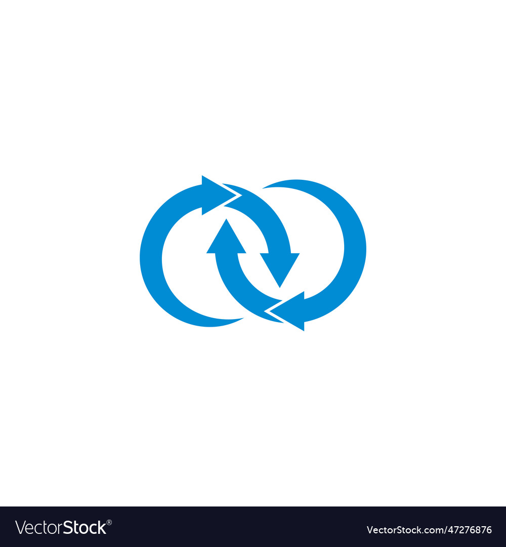 Rotate arrows shake symbol icon Royalty Free Vector Image