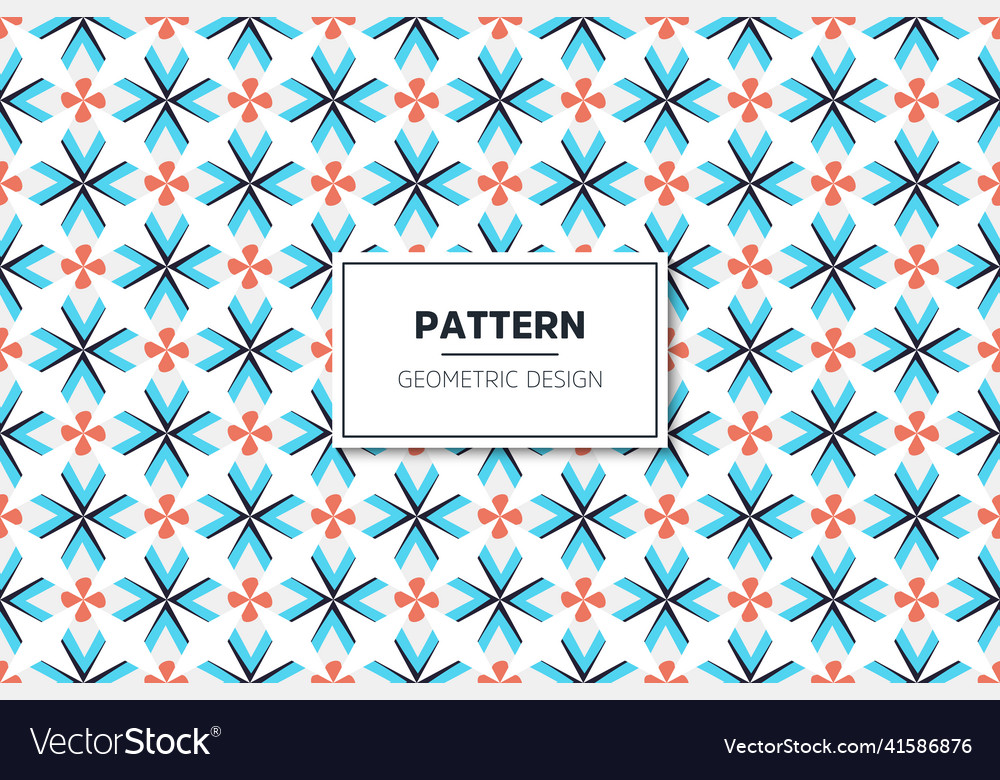 Seamless geometric pattern with colorful elements vector image Seamless geometric pattern with colorful elements