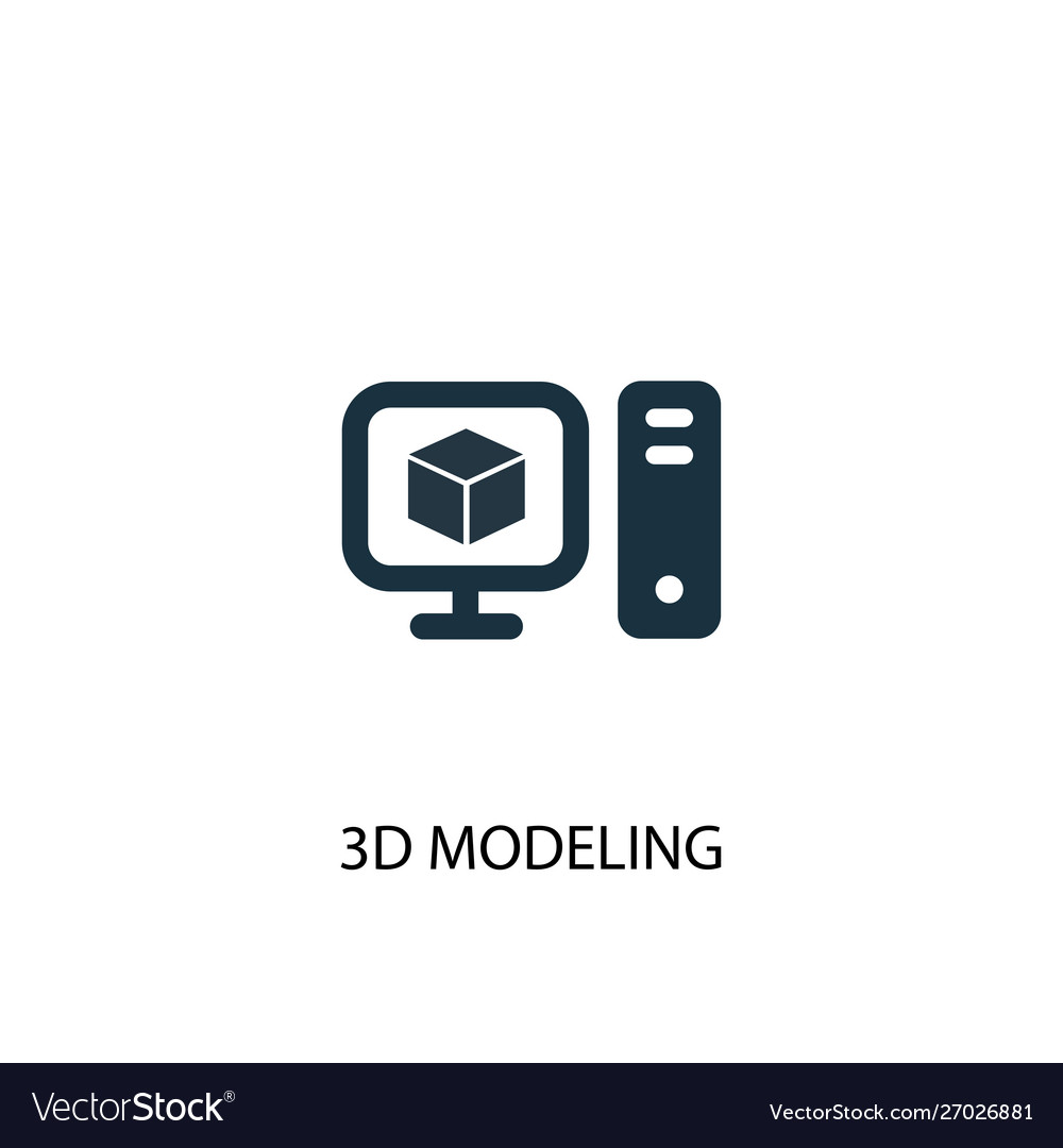 3D Modeling Cube Icon