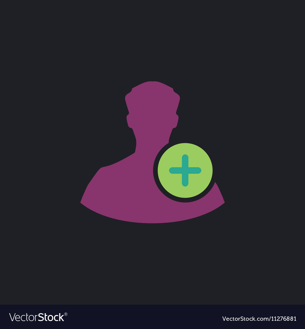 Add user computer symbol