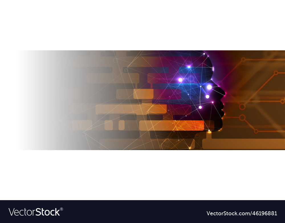 Artificial intelligence technology web background