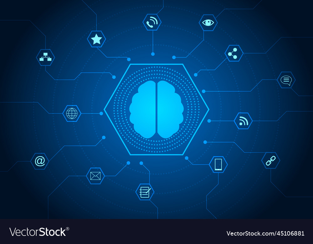 Background processing of the brain-like artificial vector image Background processing of the brain-like artificial