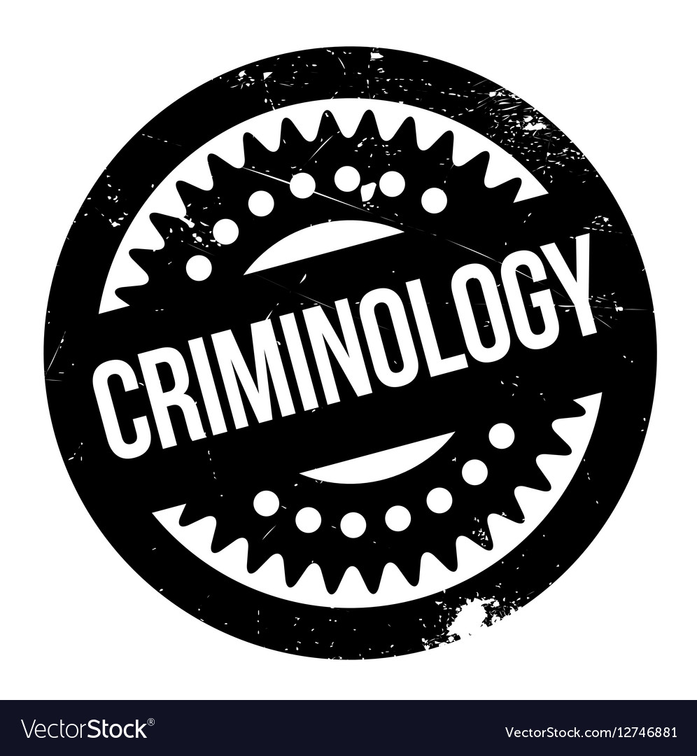 Criminology Rubber Stamp Royalty Free Vector Image