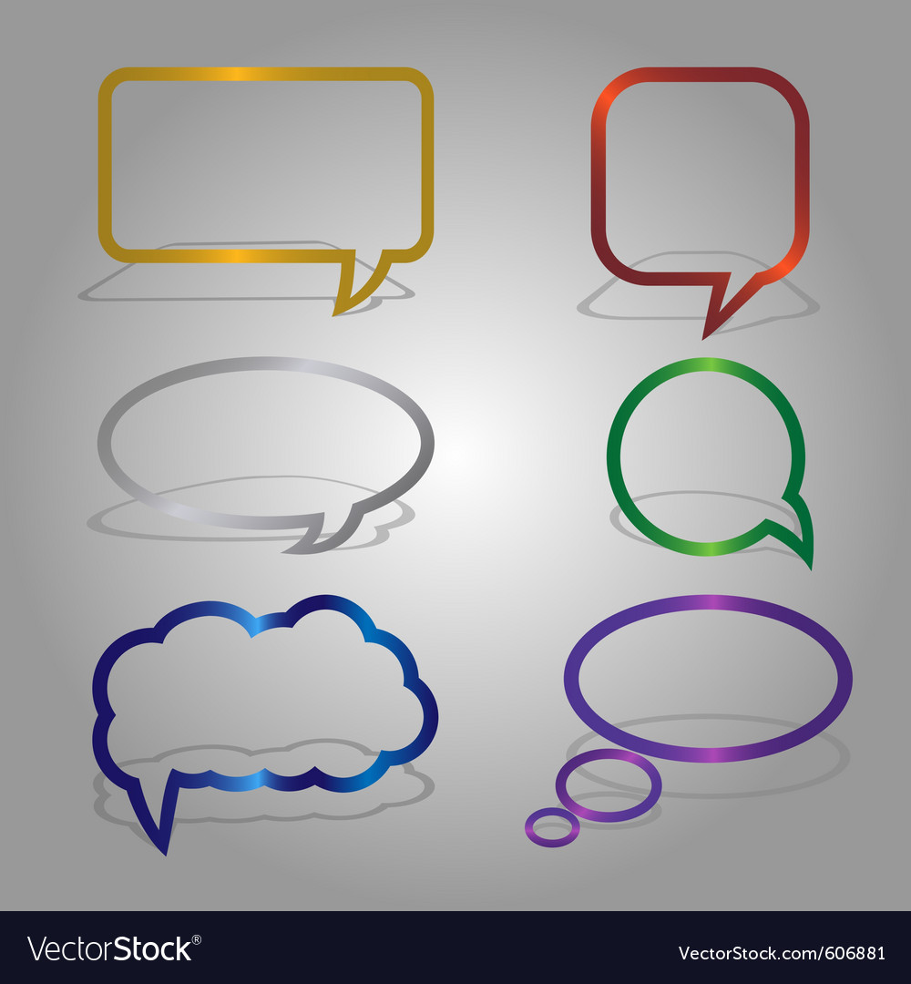 Dialog bubbles set