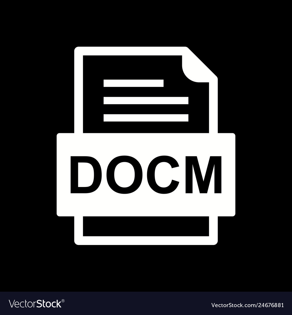 Docm file document icon