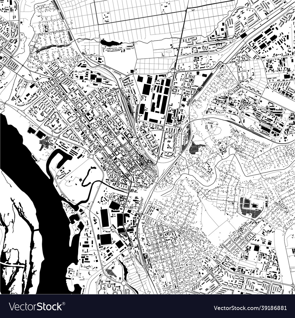 Map of the city zaporizhzhia ukraine