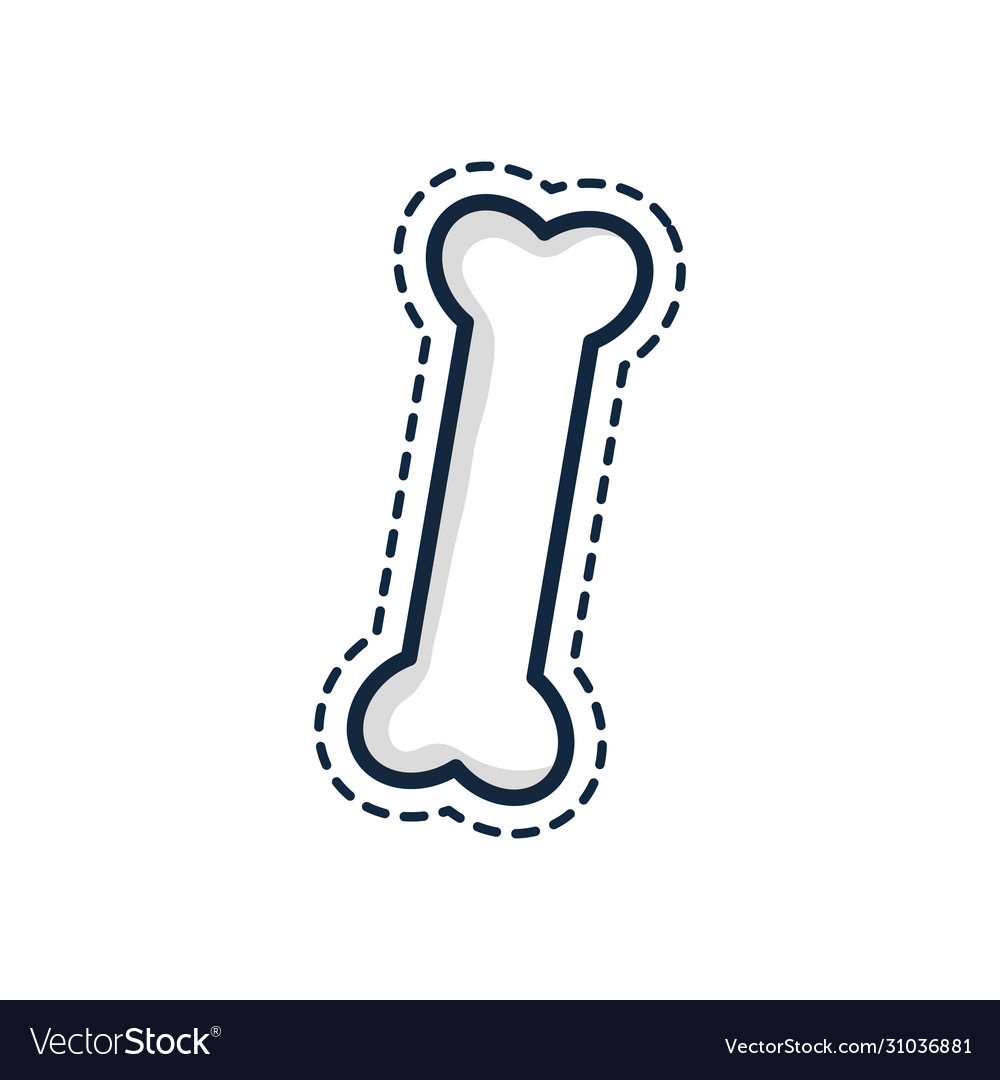 Patches concept bone icon line color style