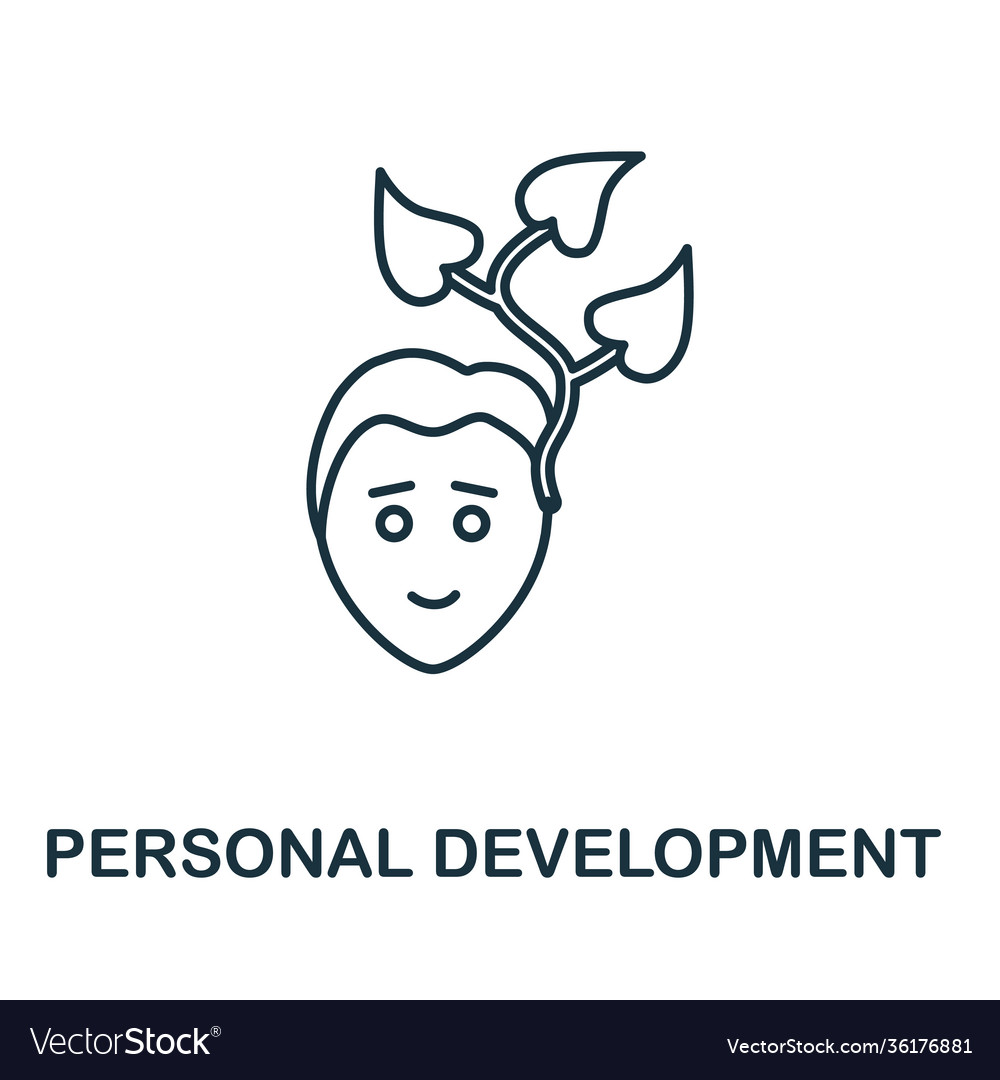 Personal development icon simple element from vector image Personal development icon simple element from