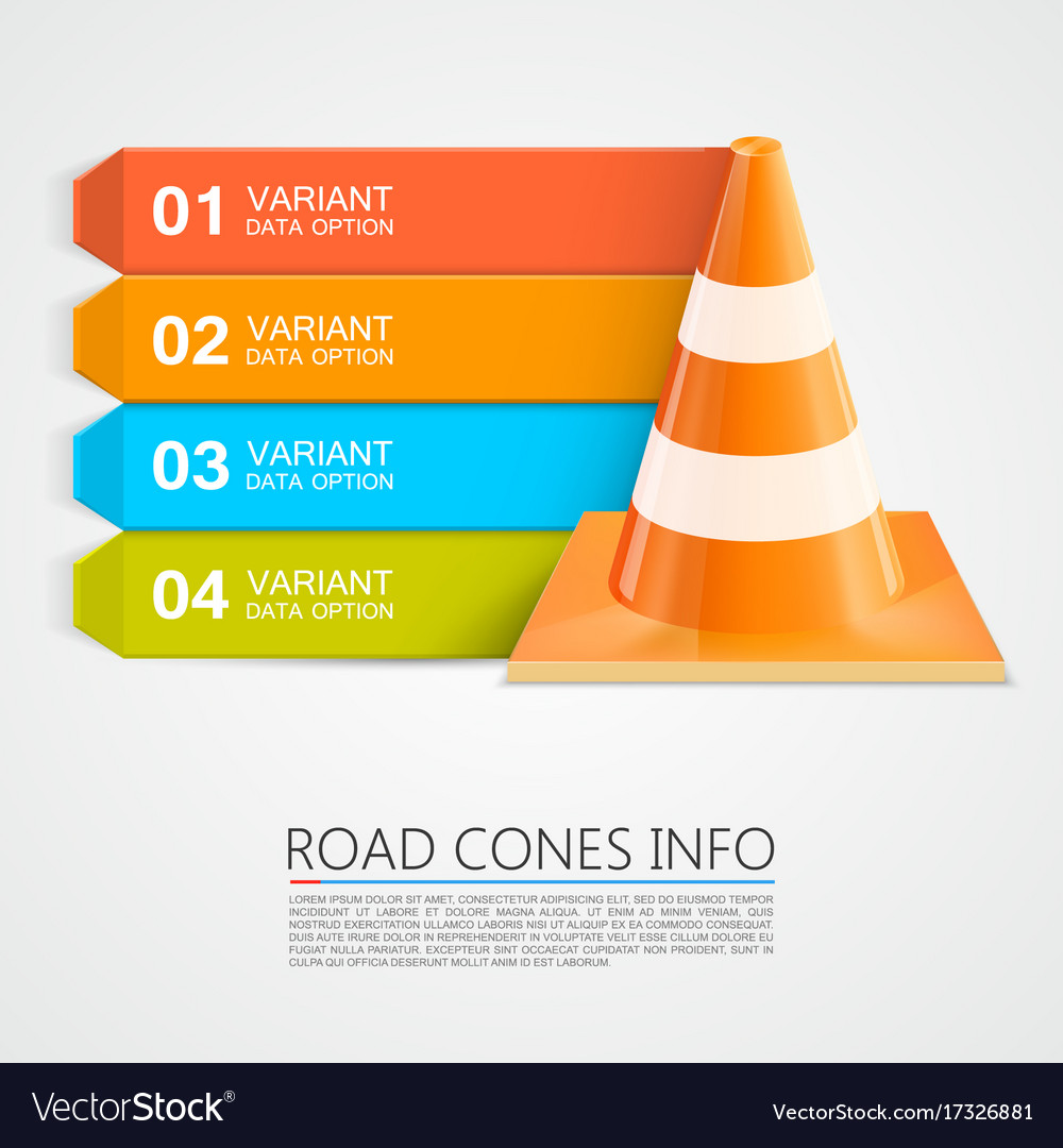 Road cones info numbers