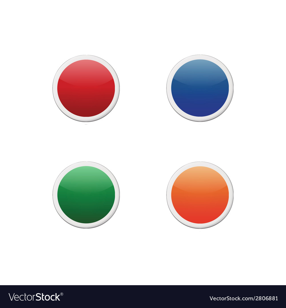 Set of colored web buttons