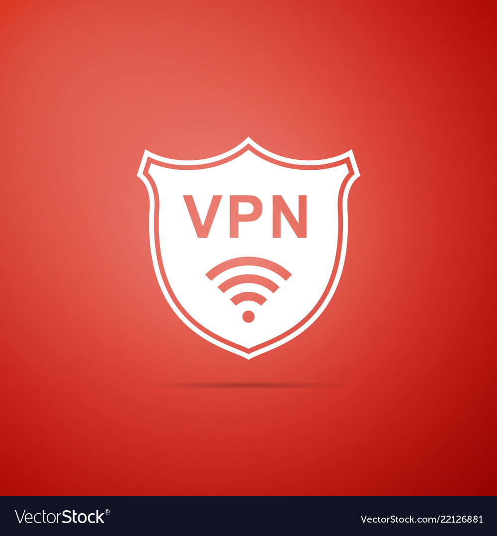 Shield with vpn and wifi wireless internet network vector image Shield with vpn and wifi wireless internet network