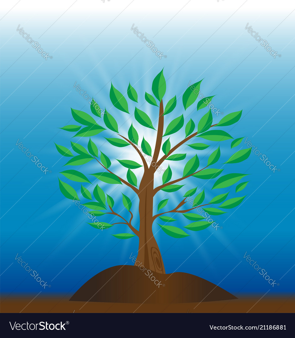 Tree of light icon