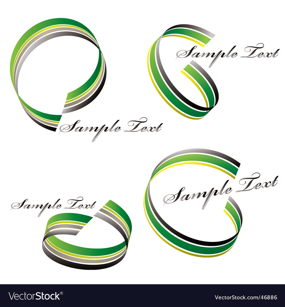 Abstract ribbon design Royalty Free Vector Image