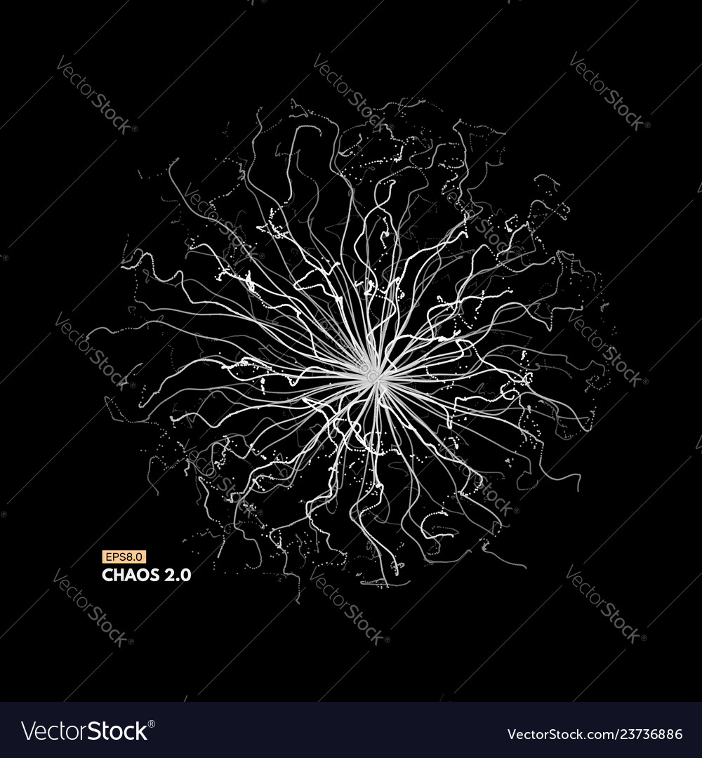 Array dynamic particles 3d futuristic technology vector image Array dynamic particles 3d futuristic technology
