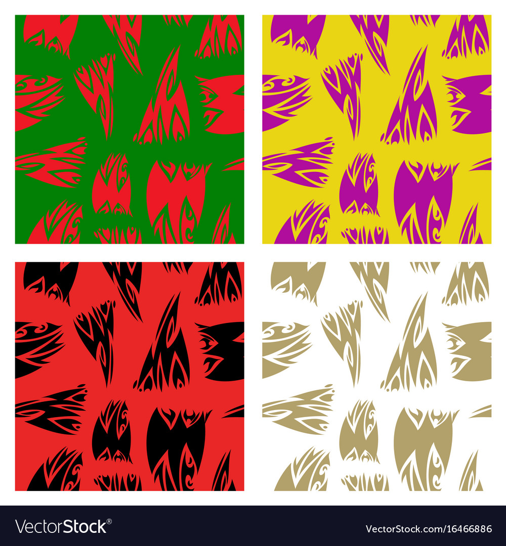 Assembly of patterns in striped style