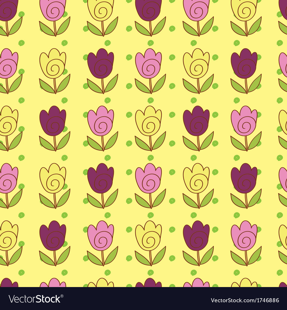 Cheerful Tulip Pattern