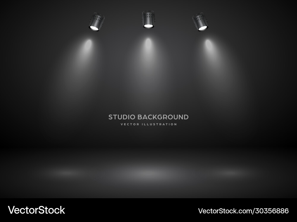 Empty gray studio abstract background Royalty Free Vector