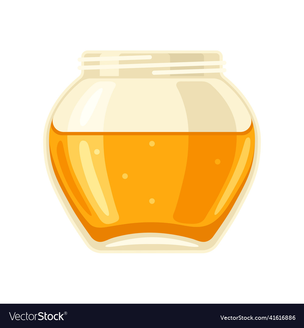 Jar with honey image for food Royalty Free Vector Image