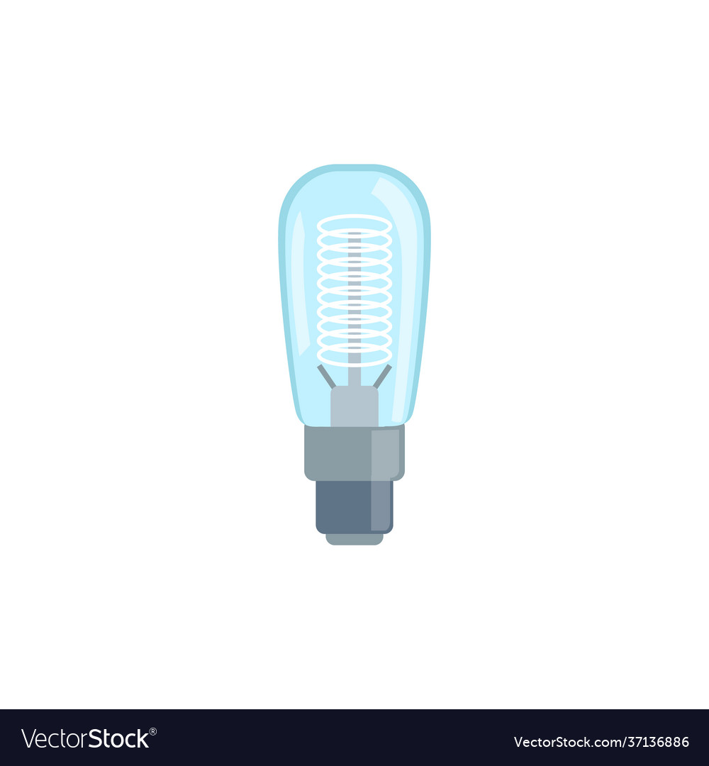 Light electric bulb or lamp with spiral wire flat