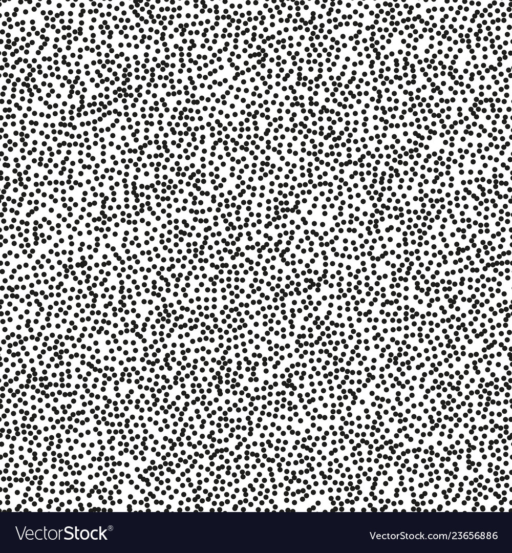 Pointillism middle density seamless dots pattern vector image Pointillism middle density seamless dots pattern