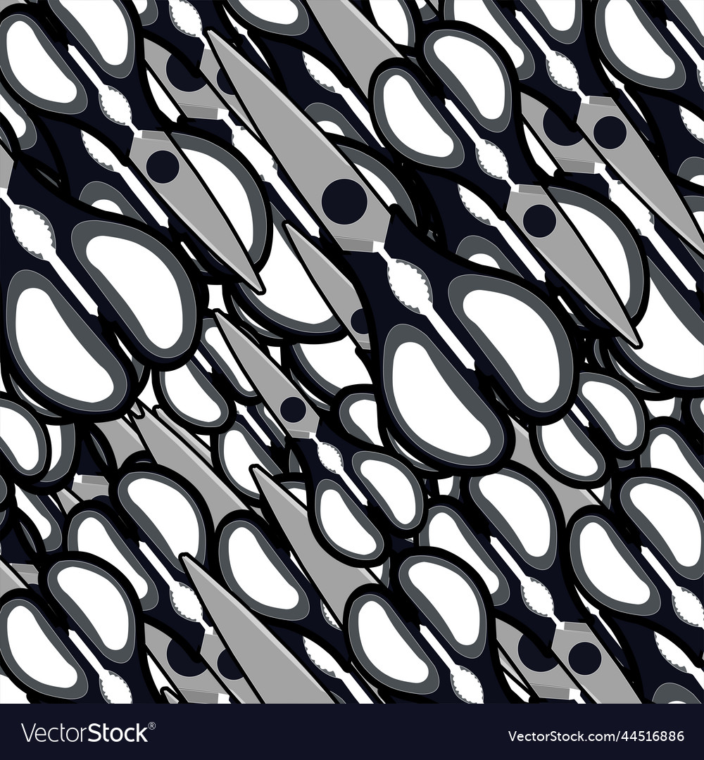 Scissor pattern vector image Scissor pattern