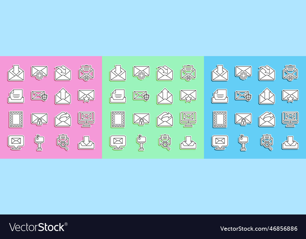 Set line download inbox monitor and envelope