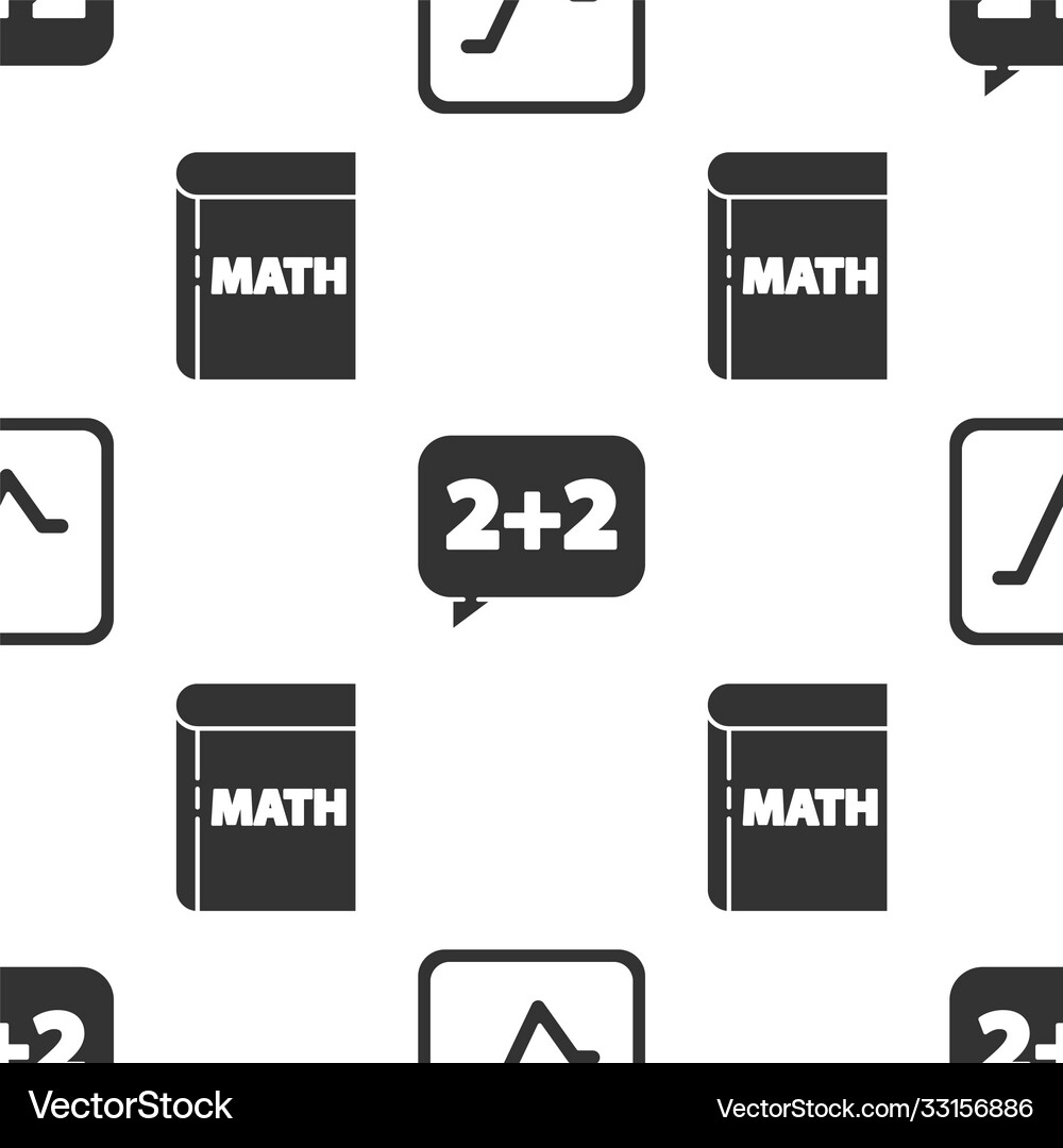 Set Square Root Equation Solution And Book Vector Image