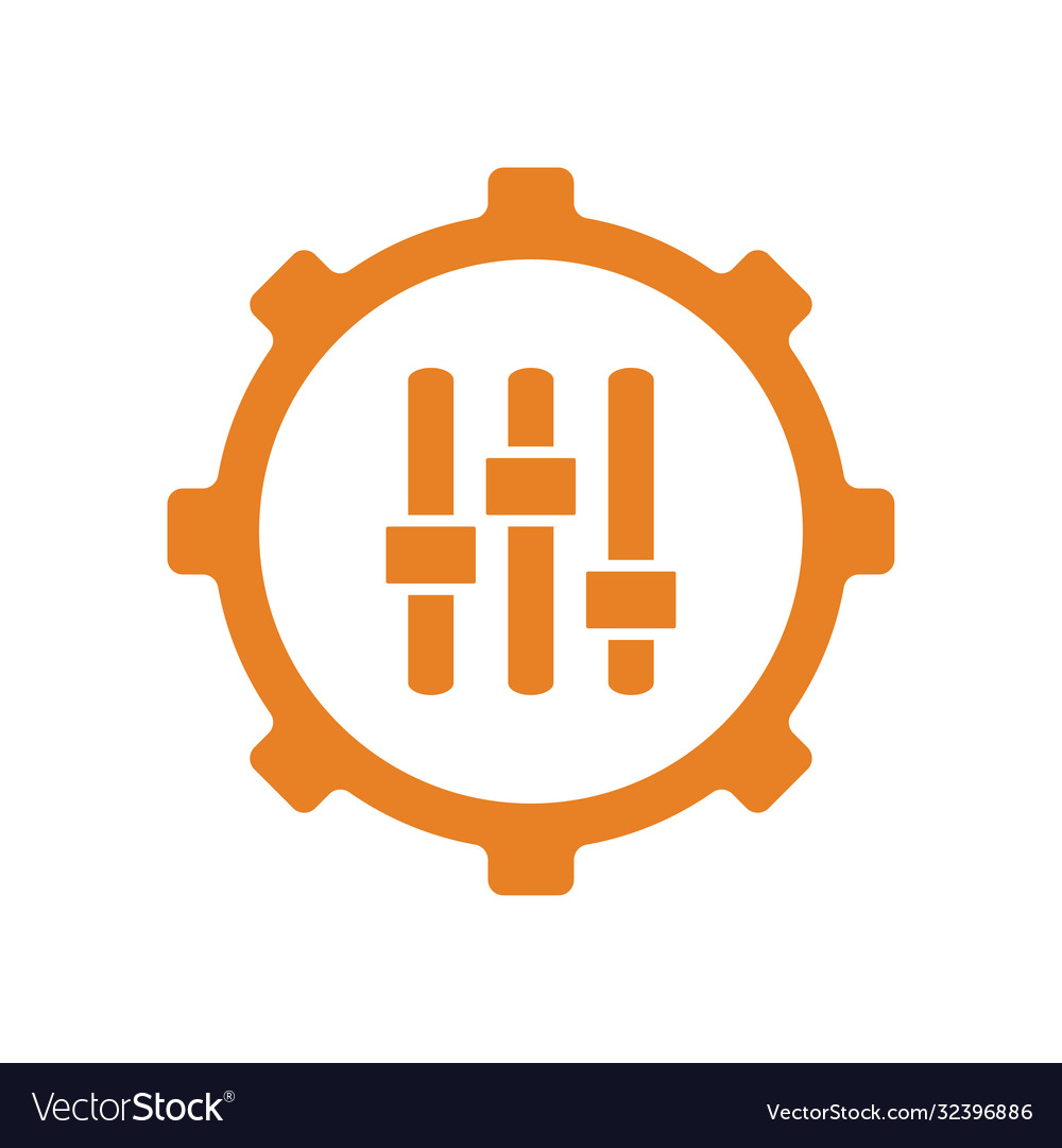 Sound control design equalizer icon