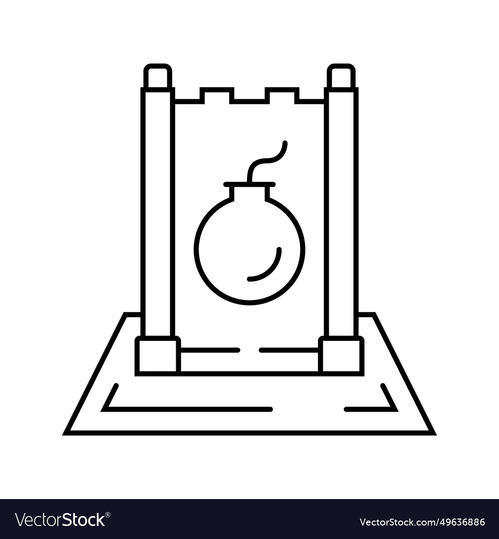Stratego board game line icon