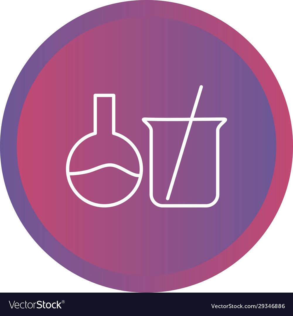 Unique mixing chemical i line icon