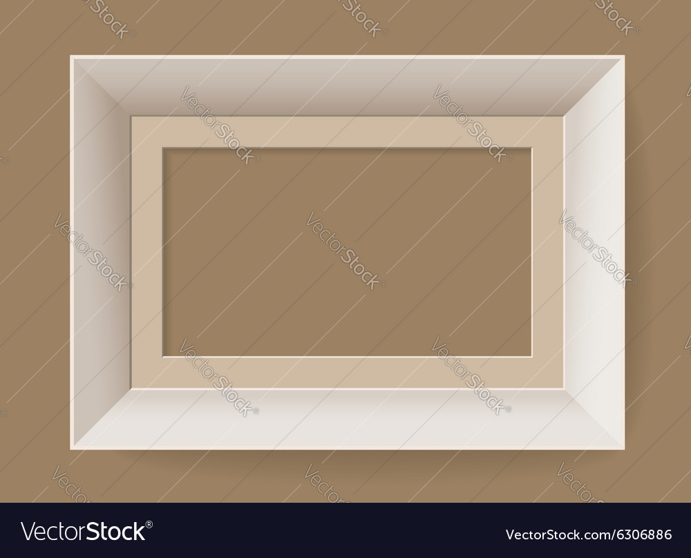 Wooden picture frame Royalty Free Vector Image