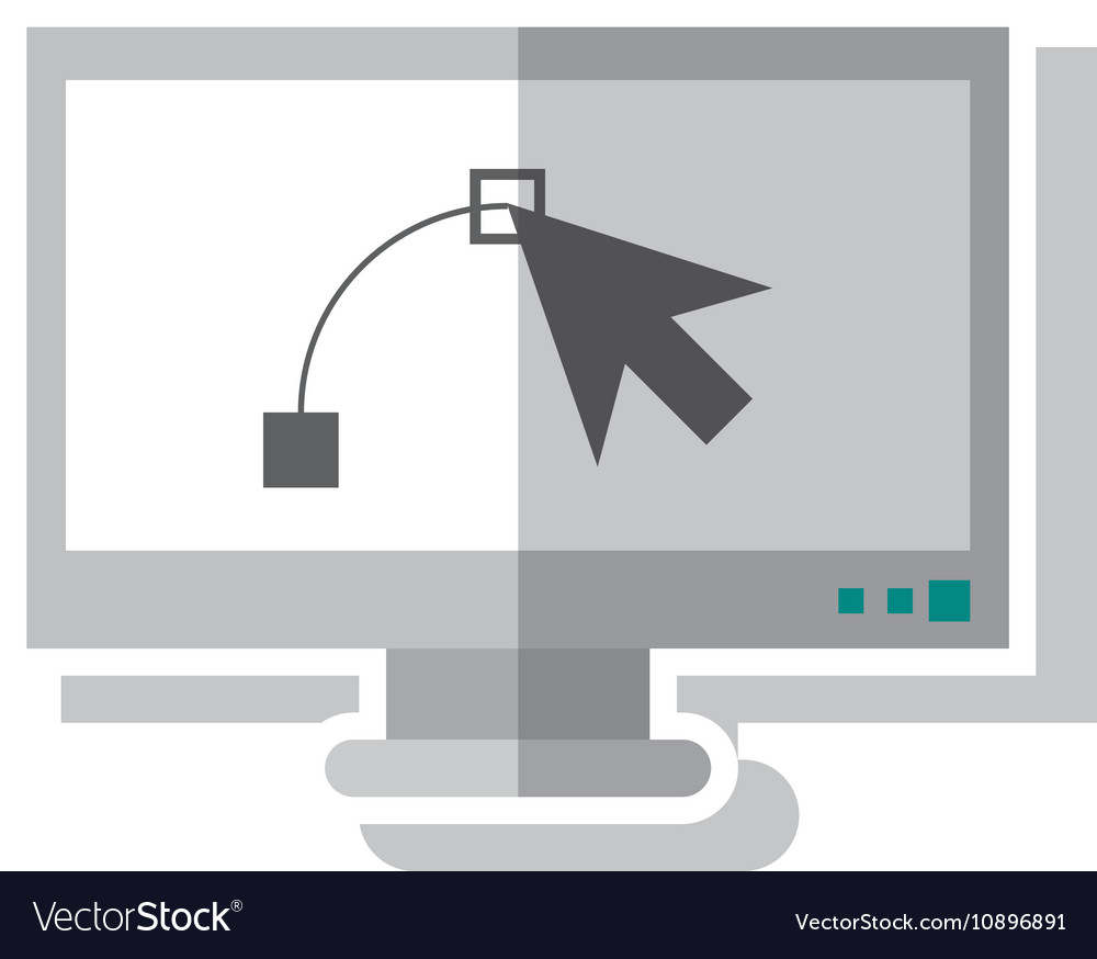 Cursor inside computer design