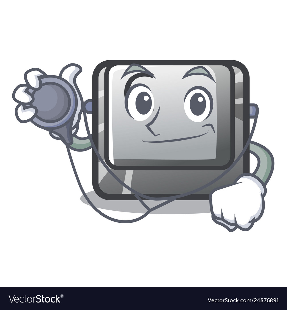 Doctor button c on a keyboard character