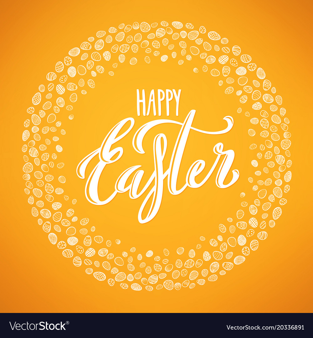 Happy easter poster