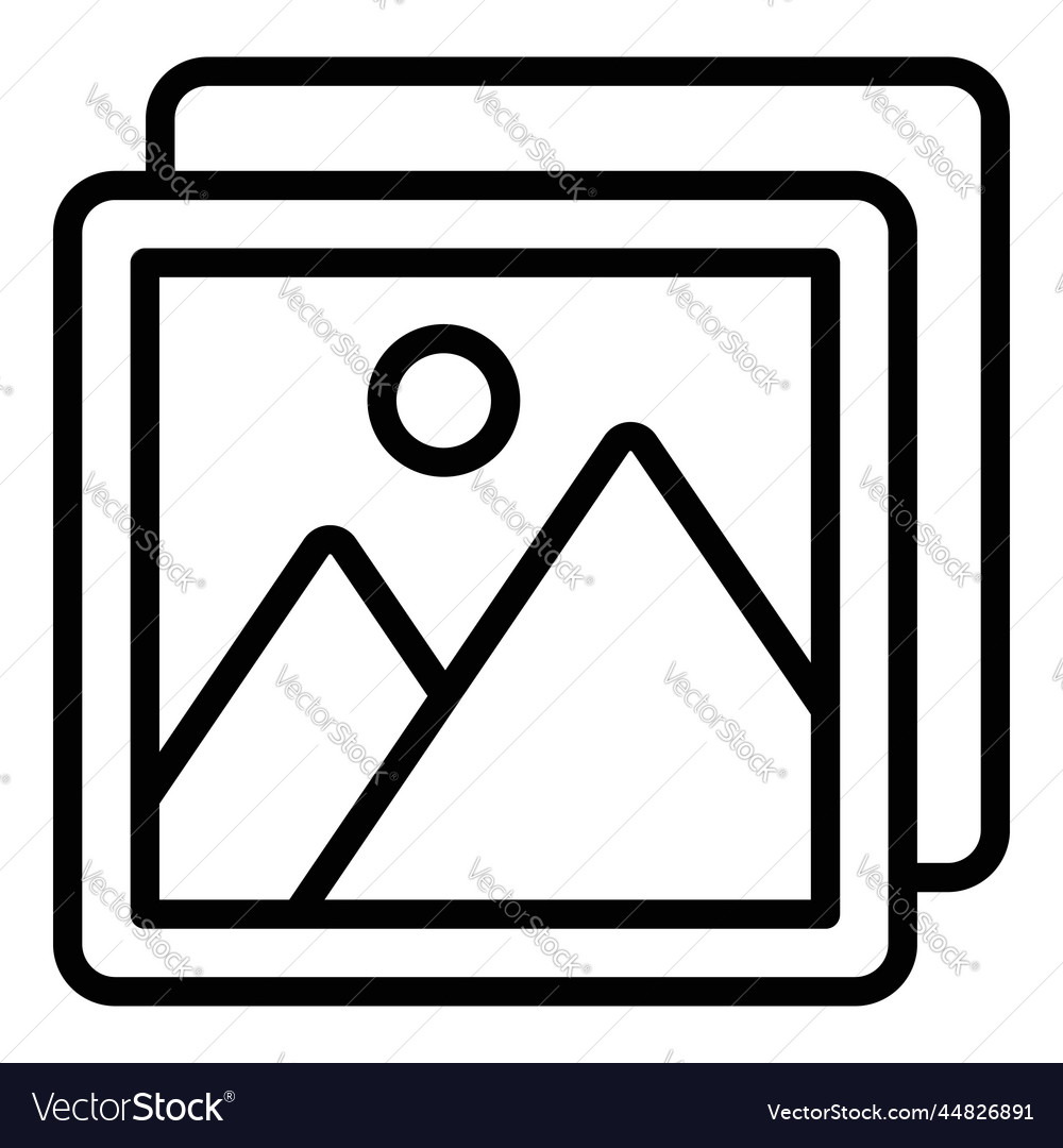 Image icon user interface as a simple sign