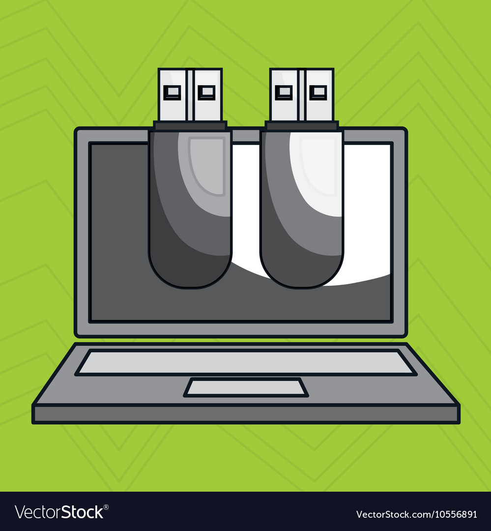 Laptop computer data icon