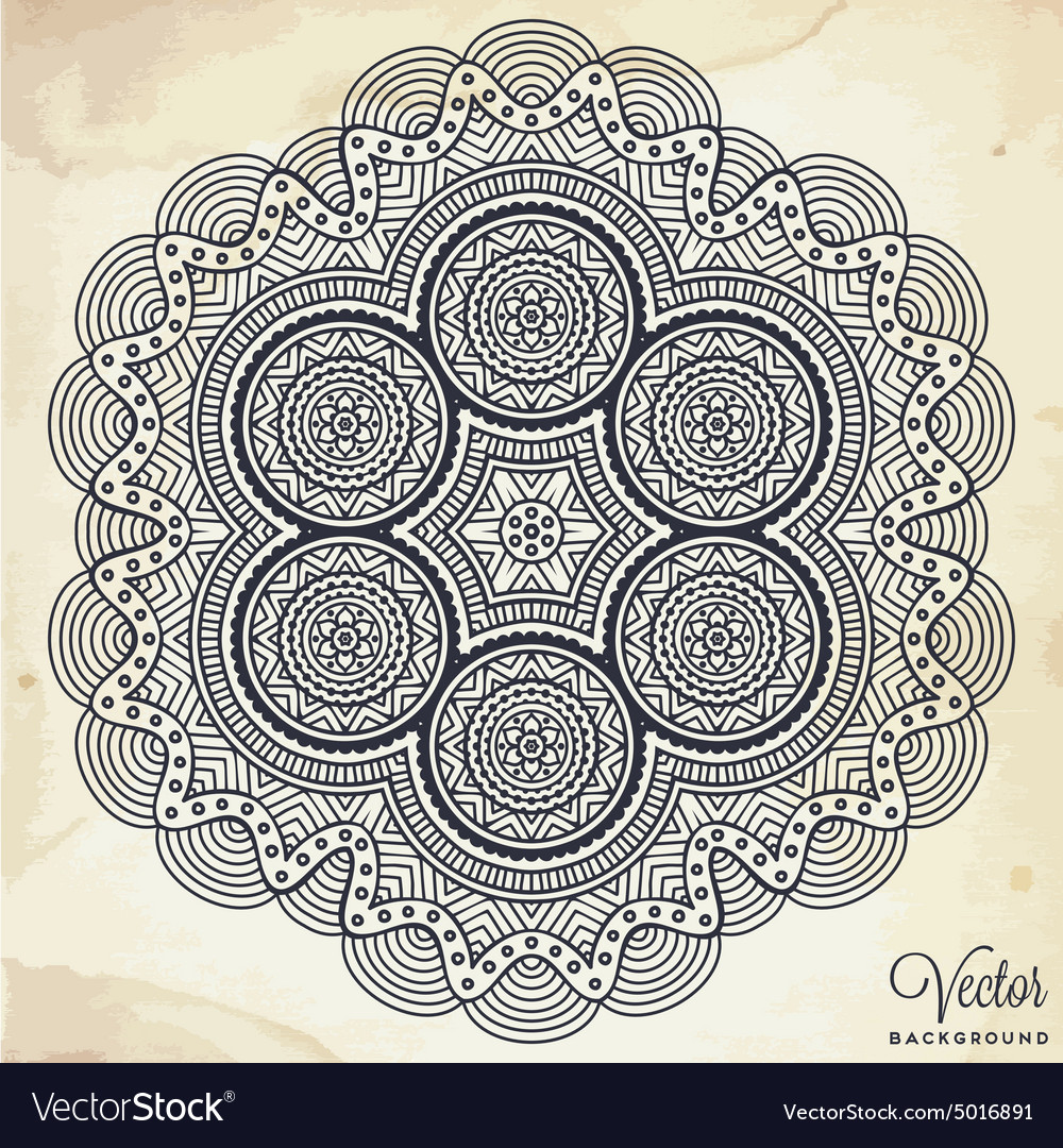 Mandala round ornament pattern