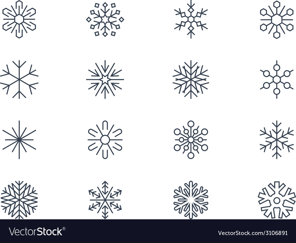 Snowflake icons 3