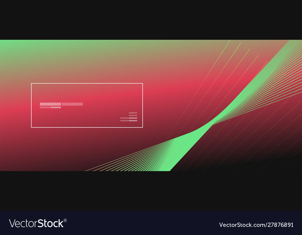 Wave lines with blend effect on fluid gradient