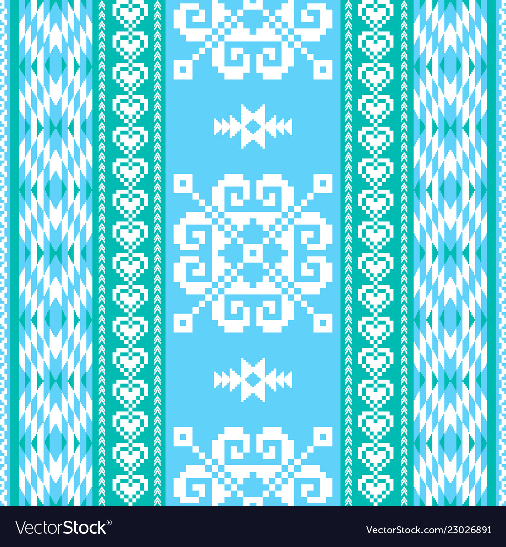 Winter pattern in ethnic style