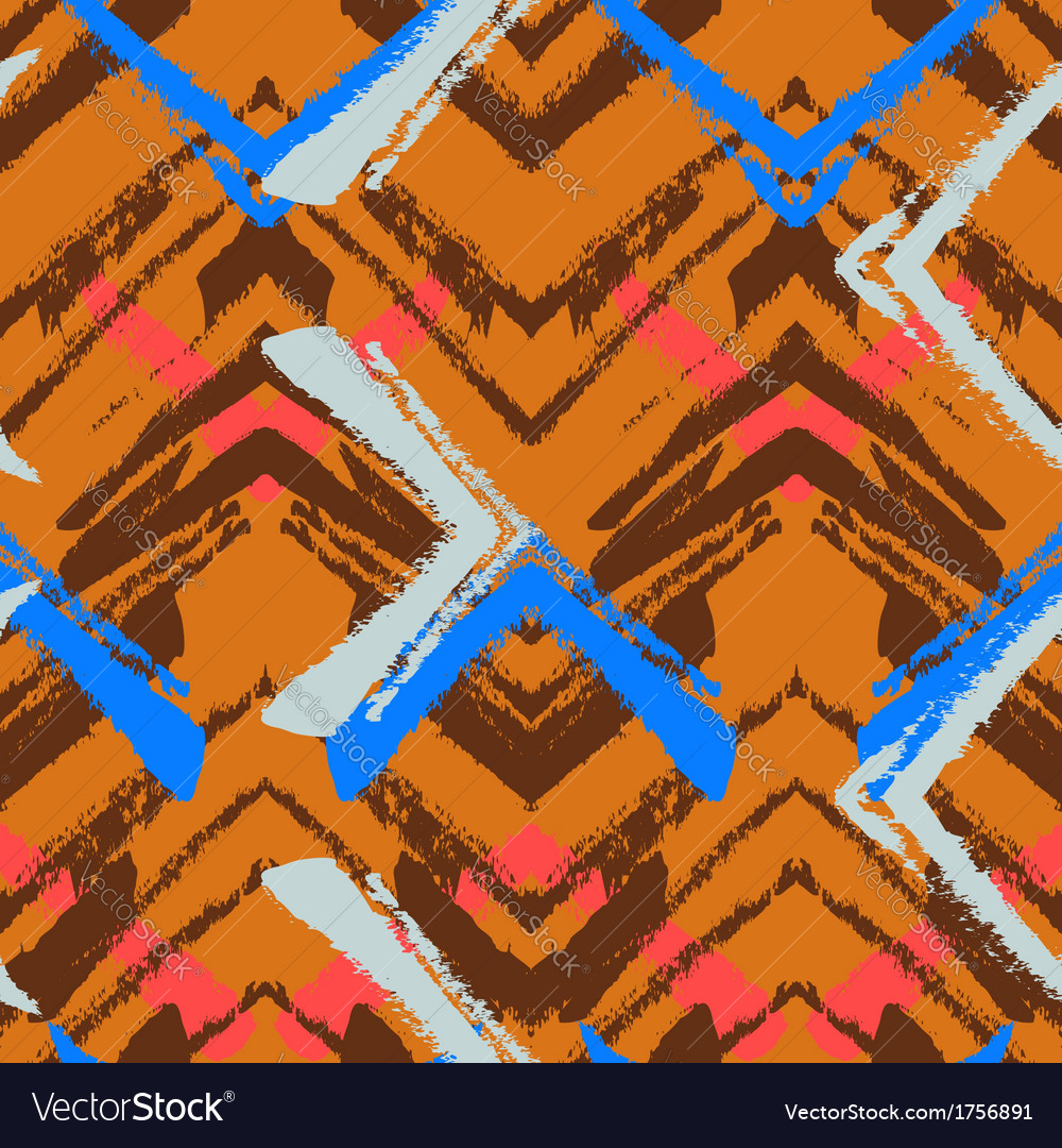 Zigzag Brushstroke Pattern