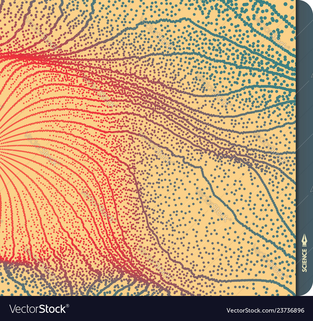 Array dynamische Partikel 3d futuristisches Gitter vector image Array dynamische Partikel 3d futuristisches Gitter