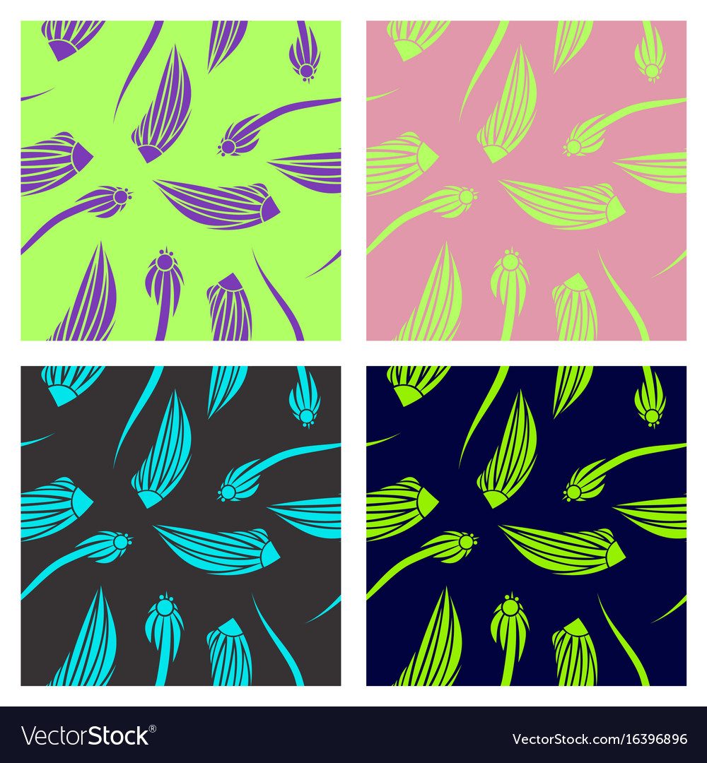 Assembly of patterns in flower style