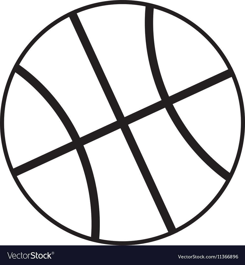 Basketball balloon isolated icon