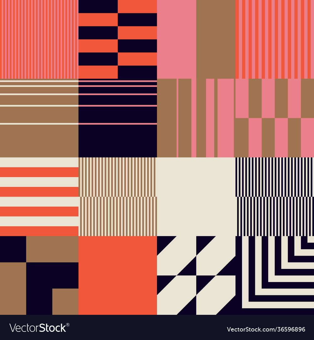 Brutalism design abstract pattern vector image Brutalism design abstract pattern